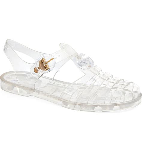 clear gucci jelly sandals|authentic Gucci sandals women.